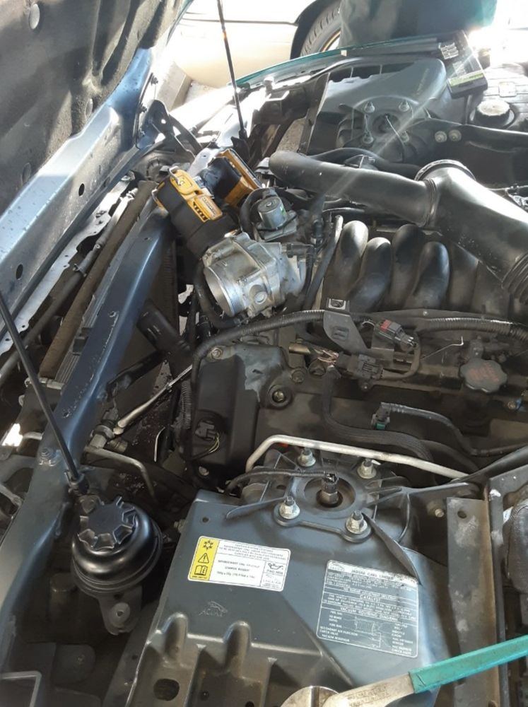 Charging system work under the hood at a Newport News home